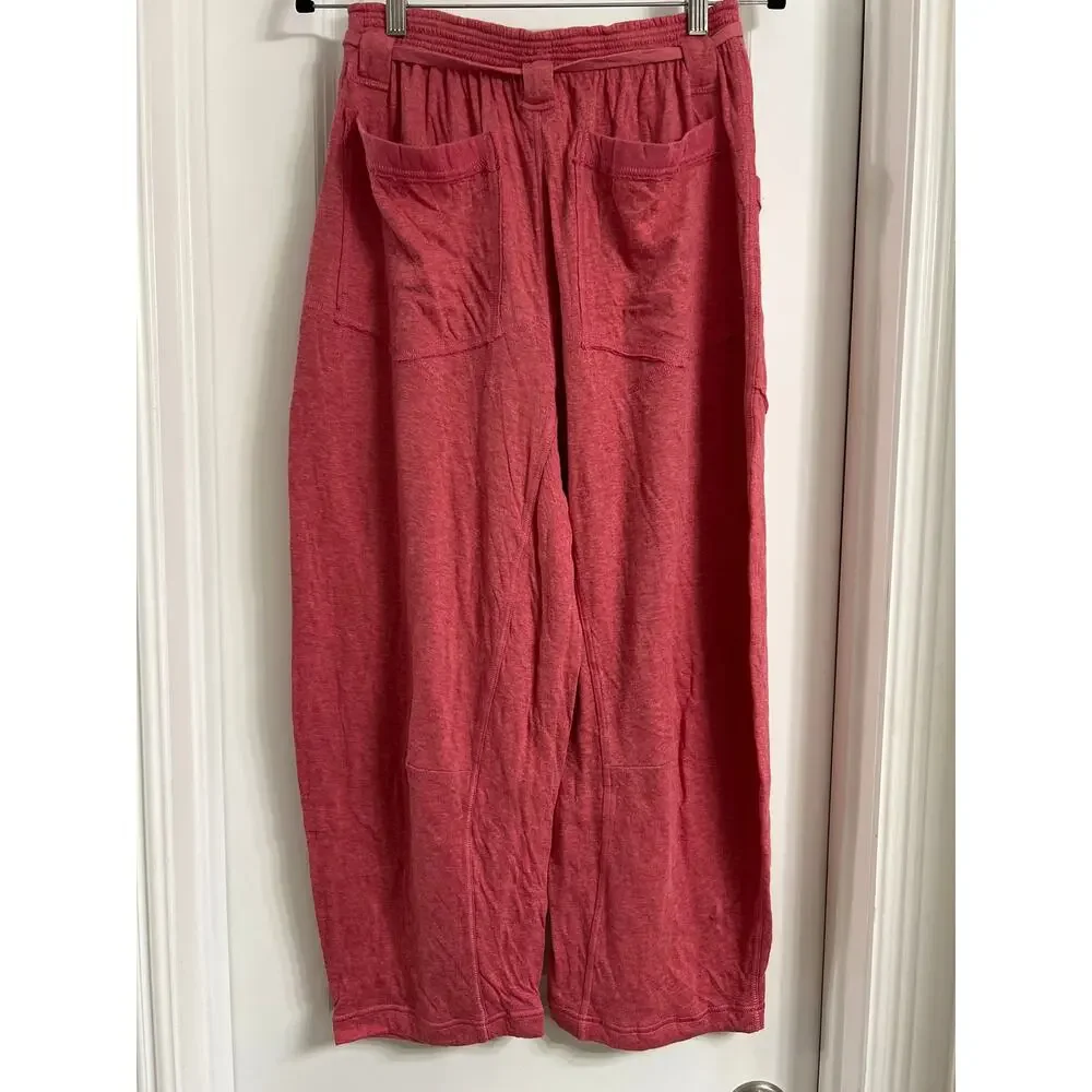 NWOT Free People Intimately Wait A Minute Barrel Pants | Slate Rose | Size S - Picture 6 of 8